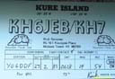 QSL card from earlier DXpedition to Kure