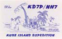 QSL card from earlier DXpedition to Kure