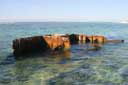 Remains of shipwreck at Kure Atoll